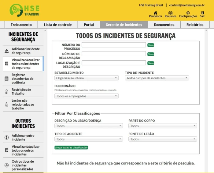 Controle de Incidentes de Segurança